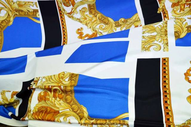 Vendita on line tessuto twill pura seta fantasia alta moda - occasioni e scampoli tessuti