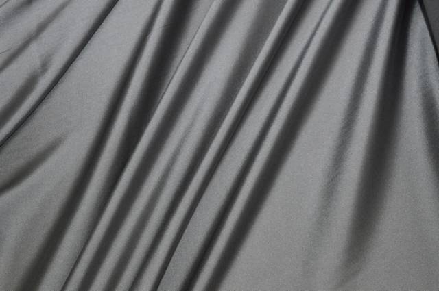 Vendita on line tessuto raso seta streatch grigio - tessuti abbigliamento taffetas / rasi / shantung raso