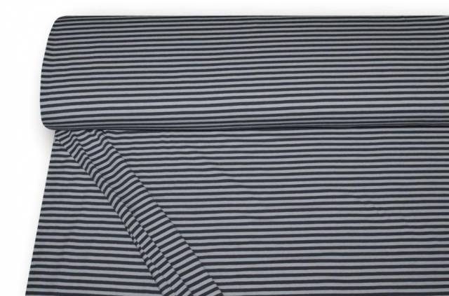 Vendita on line tessuto maglina cotone righino grigio - tessuti abbigliamento magline / jersey/tessuto in