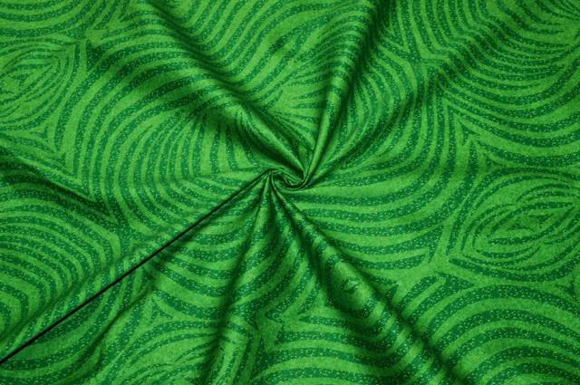Vendita on line tessuto puro cotone verde - cotoni fantasie cucito creativo