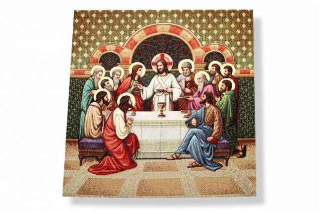Vendita on line gobelin fantasia ultima cena 12925 misura cm 47x47 - ispirazioni tessuti natalizi