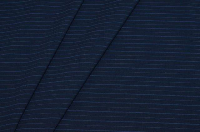 Vendita on line tessuto pura lana rigatino azzurro - tessuti abbigliamento lana gessati