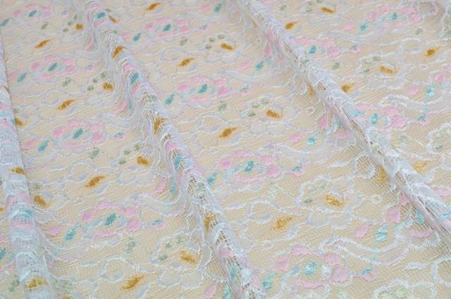 Vendita on line tessuto tenda pizzo multicolore - tessuti per