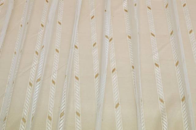 Vendita on line tessuto tenda tulle con riga verticale - tessuti per