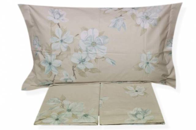 Vendita on line completo lenzuola matrimoniale mirabello modello grandiflora variante azzurro - biancheria per la casa offerte