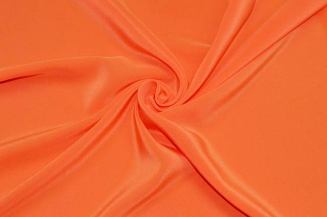 Vendita on line scampolo crepe de chine pura seta arancio - prodotti
