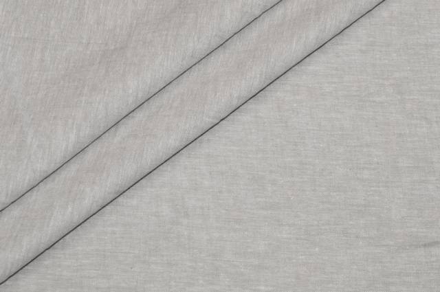 Vendita on line tessuto misto lino grigio melange - tessuti abbigliamento lino