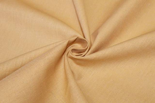 Vendita on line tessuto misto cotone lino giallo paglierino - tessuti abbigliamento lino