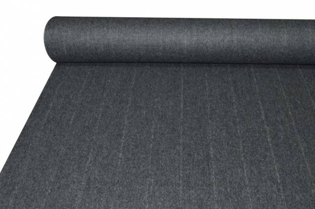 Vendita on line tessuto flanella pura lana gessato grigio - tessuti abbigliamento lana flanelle