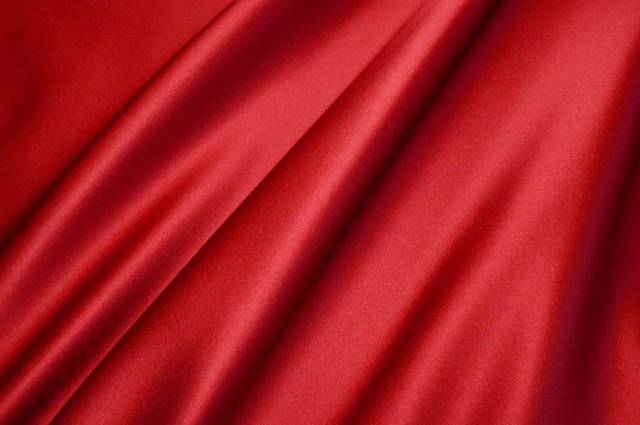 Vendita on line tessuto doppio rasone misto seta rosso rubino - tessuti abbigliamento taffetas / rasi / shantung raso