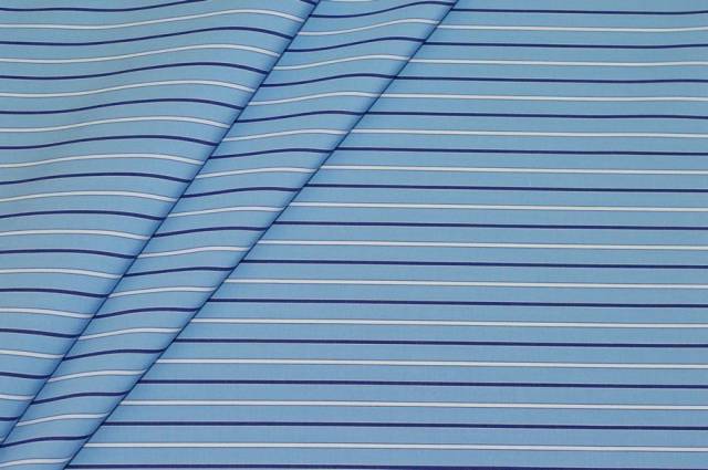 Vendita on line tessuto puro cotone camiceria riga azzurra - cotoni fantasie varie