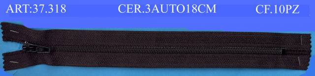 Vendita on line cerniere mis. 3 autobloccanti cm 18 - pacchetti da 5 pz - mercerie e accessori cucito