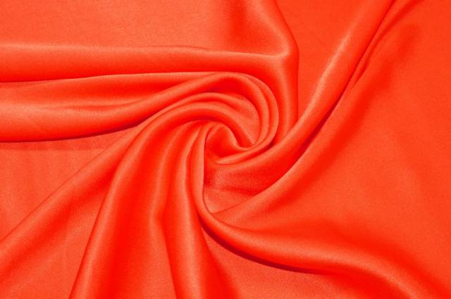 Vendita on line tessuto rasatello elasticizzato arancio - tessuti abbigliamento taffetas / rasi / shantung