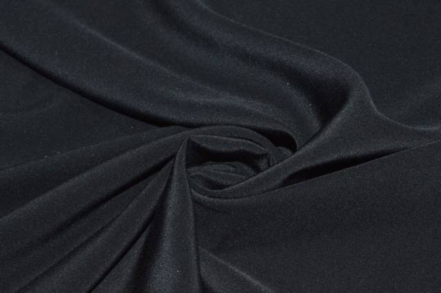 Vendita on line tessuto crepe de chine misto seta nero - tessuti abbigliamento georgette / chiffon / dèvorè georgette/chiffon