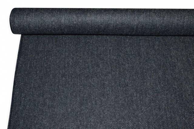 Vendita on line tessuto pura lana peso giacca spinato grigio blu - prodotti