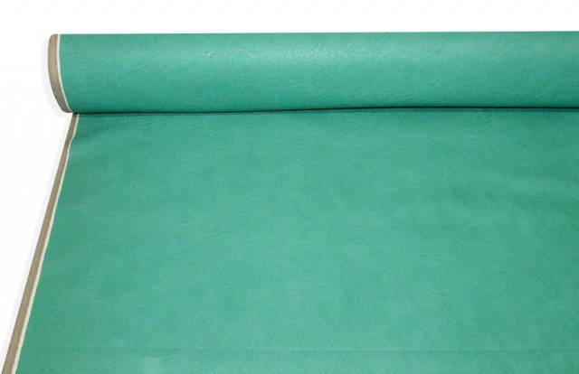 Vendita on line tessuto ecopelle effetto vintage verde menta - tessuti abbigliamento ecopelle