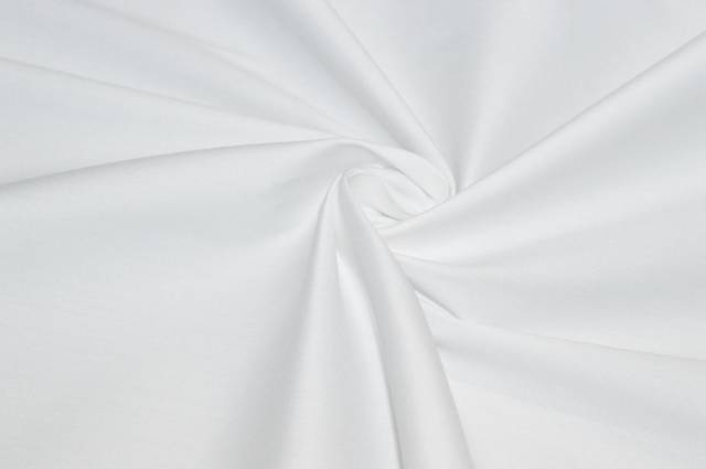Vendita on line tessuto popeline cotone elasticizzato bianco - occasioni e scampoli