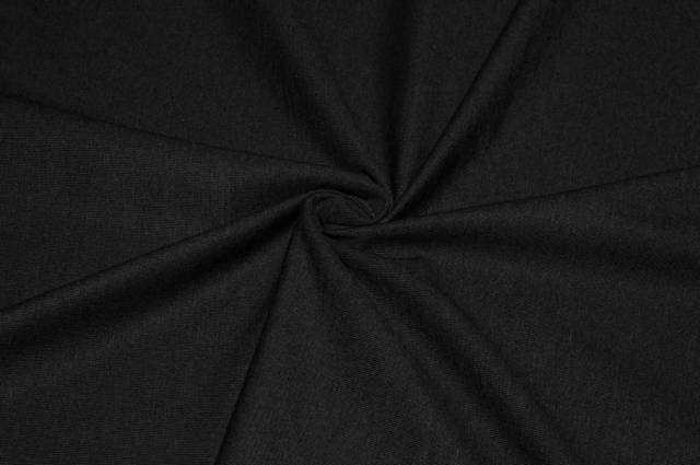 Vendita on line tessuto maglina viscosa nero - tessuti abbigliamento viscosa