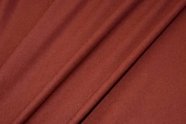 Vendita on line tessuto flanella misto cashmere color mattone - tessuti abbigliamento lana flanelle