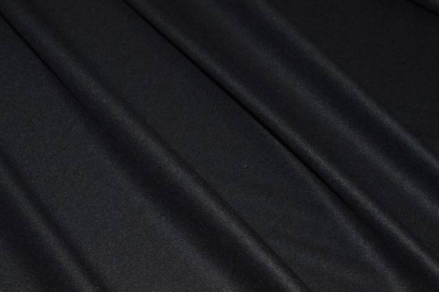 Vendita on line tessuto flanella pura lana nero - tessuti abbigliamento lana flanelle