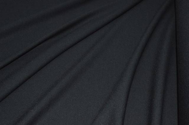Vendita on line tessuto jersey punto milano in viscosa nero - tessuti abbigliamento viscosa