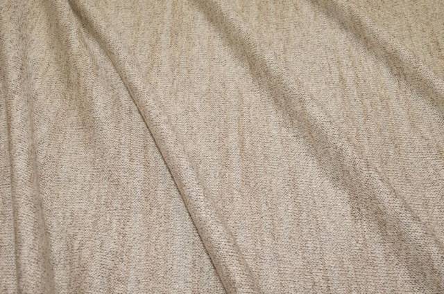 Vendita on line tessuto maglia viscosa/lino sfumata beige - tessuti abbigliamento viscosa