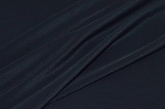 Vendita on line tessuto crepe de chine misto seta blu scuro - tessuti abbigliamento fodere / adesivi
