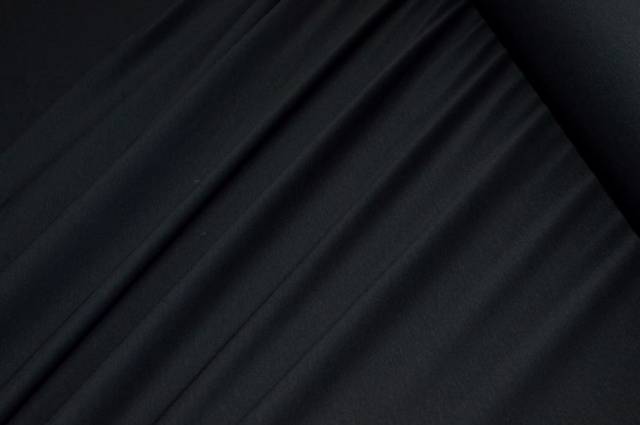 Vendita on line tessuto maglina cotone filo di scozia nero - tessuti abbigliamento magline / jersey/tessuto in