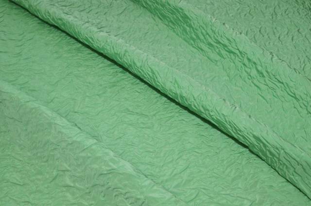 Vendita on line tessuto taffeta goffrato verde pastello - tessuti abbigliamento poliestere 