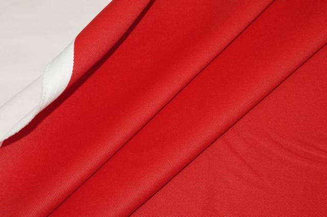 Vendita on line tessuto gabardine cotone rosso sampato - cotoni gabardine