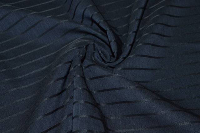 Vendita on line tessuto misto lana gessato blu - tessuti abbigliamento