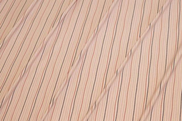 Vendita on line tessuto maglina cotone righino fondo rosa - tessuti abbigliamento