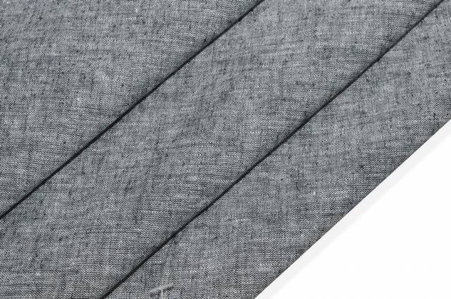 Vendita on line tessuto misto lino grigio melange - tessuti abbigliamento camiceria