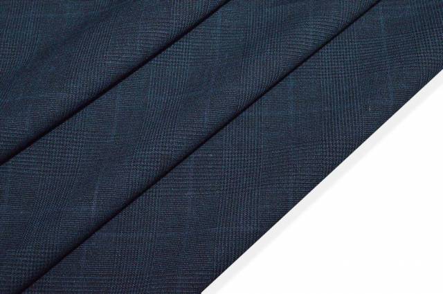 Vendita on line tessuto lana stretch principe di galles blu - tessuti abbigliamento scacchi e scozzesi