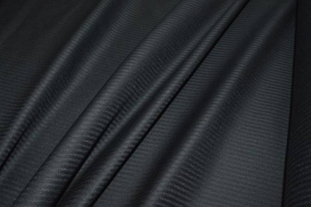 Vendita on line tessuto fodera per tasche rigatino nero - tessuti abbigliamento fodere / adesivi
