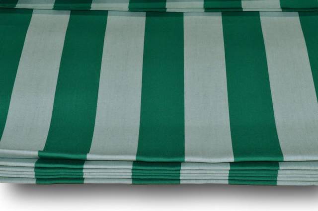 Vendita on line tenda sole rimini riga verde/melange altezza cm 140 - tessuti per per da esterno