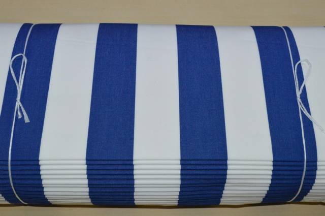 Vendita on line tenda sole rimini riga blu/bianca h cm 138/140 - tessuti per per da esterno altezza cm 140