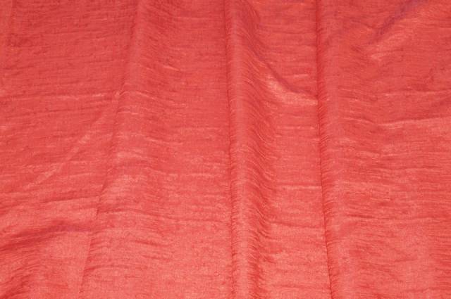 Vendita on line tessuto marte stropicciato rosso fragola - tessuti per