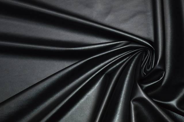 Vendita on line finta pelle elasticizzata nera - tessuti abbigliamento ecopelle