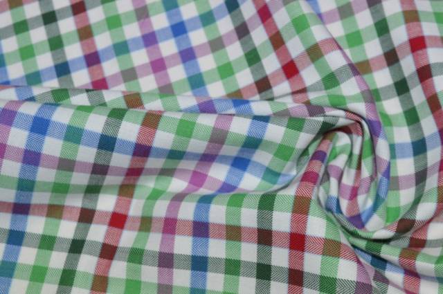 Vendita on line tessuto camicia quadretto multicolor caldo cotone - cotoni batista/camiceria