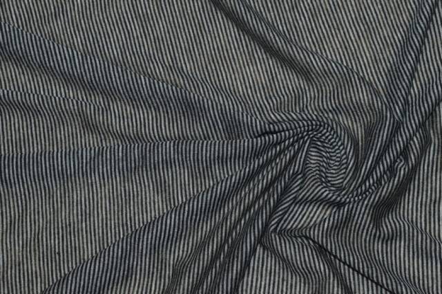 Vendita on line scampolo maglina viscosa leggera righino grigio/nero - tessuti abbigliamento magline / jersey/tessuto in fantasia