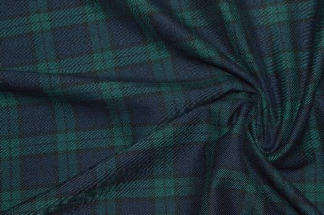 Vendita on line tessuto tartan streatch verde/blu - tessuti abbigliamento scacchi e scozzesi