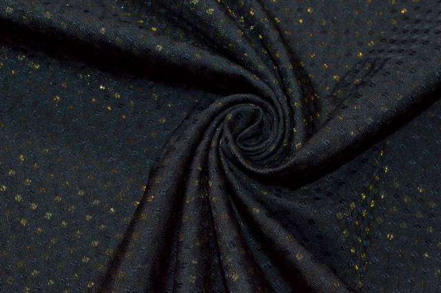 Vendita on line tessuto taffetas micro fantasia lurex oro - tessuti abbigliamento taffetas / rasi / shantung taffetas/duchesse