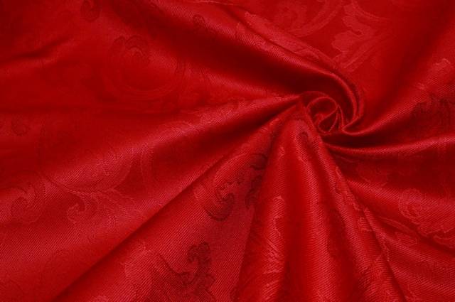 Vendita on line tessuto tovaglia fiandra damascato rosso - tessuti arredo casa per tovaglie