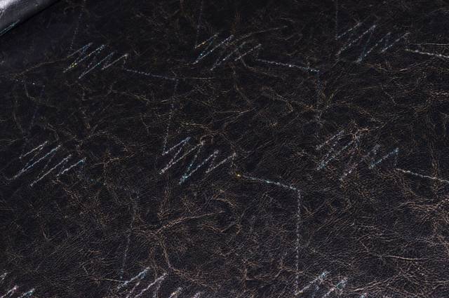 Vendita on line scampolo ecopelle con ricamo filo lurex multicolor - occasioni e scampoli tessuti