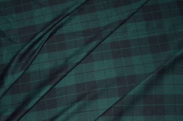 Vendita on line tessuto tartan verde nero - tessuti abbigliamento