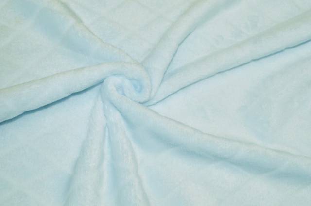 Vendita on line tessuto pile operato rombo azzurro - tessuti abbigliamento in pile pile