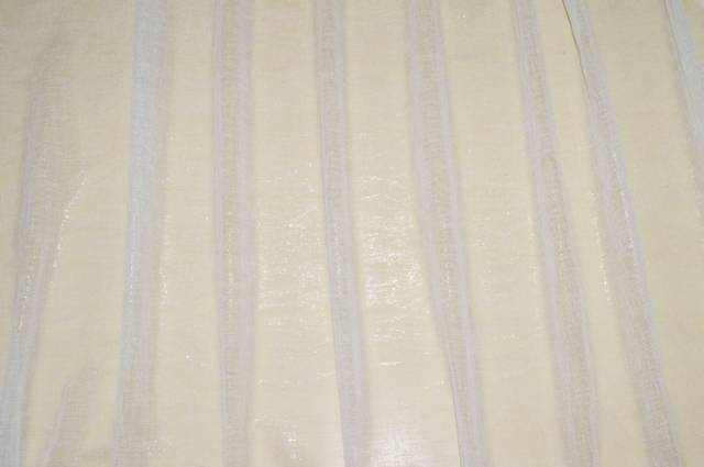 Vendita on line scampolo tenda effetto lino lurex bianca - tessuti per scampoli