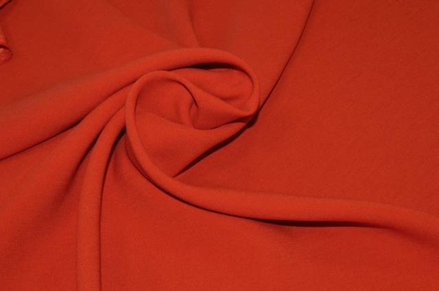 Vendita on line tessuto crepe cady streatch arancio vivo - tessuti abbigliamento poliestere 