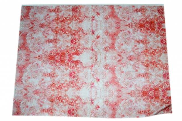 Vendita on line scampolo ottoman leggero fantasia rosa corallo - occasioni e scampoli tessuti
